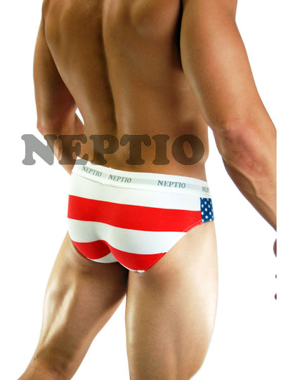 Neptio Flag Brief - Mens Underwear-NEPTIO-ABC Underwear