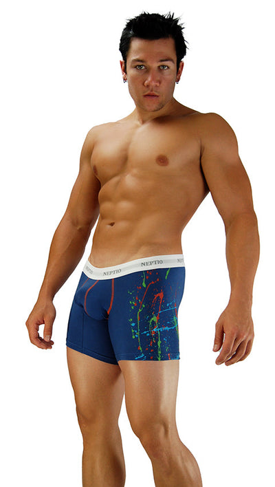 Neptio Picasso Paint Splashy Men's Boxer Brief Mens Underwear-NEPTIO-ABC Underwear