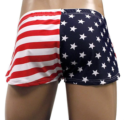 Fitted USA Star and Stripes American Flag Gym Workout Short by NEPTIO® -  ABC Underwear