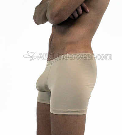 Nude Dude Microfiber Flesh Tone Mens Boxer Brief Low Rise-NDS Wear-ABC Underwear