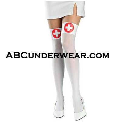 Nurses White Thigh Highs