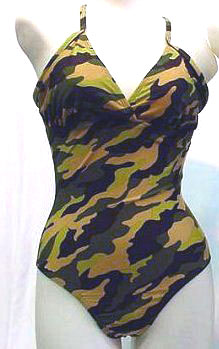 One Piece Camo Swimsuit
