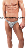 Optical Zebra Bikini Swimwear-Male Power-ABC Underwear