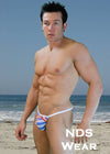 Patriotic Openside Bikini Swimsuit-NDS Wear-ABC Underwear