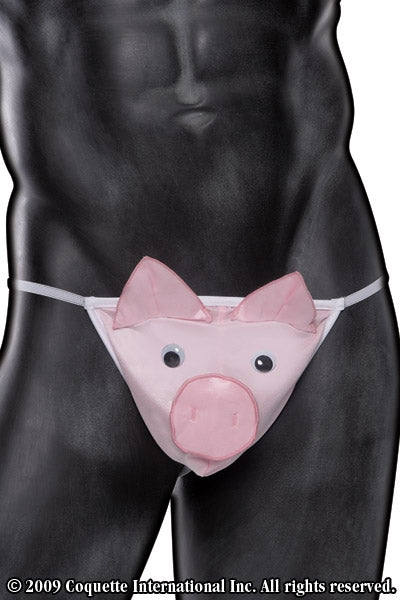 Pig G-string for men