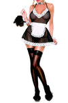 Plus Size Hot Angel Chamber Maid - Black-Magic Silk-ABC Underwear