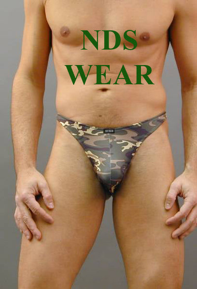 Premium Microfiber Camouflage Thong for the Fashion-forward Individual