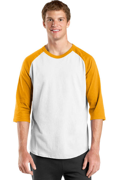 Raglan Jersey 3/4 Sleeve Shirt for Men-SanMar-ABC Underwear