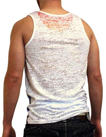 Rainbow Burn-out Men's Tank Top-NDS Wear-ABC Underwear