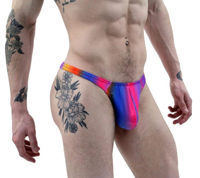 Rainbow Mirage Thong - Stylish and Alluring Men's Underwear - BLOWOUT SALE!