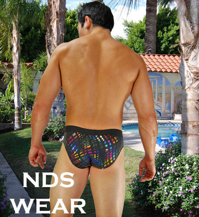 Rainbow Snake Pouch Mens Bikini - Clearance-NDS Wear-ABC Underwear