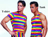 Rainbow Stripe T-Shirt-ABC Underwear-ABC Underwear
