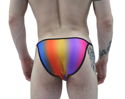 Rainbows Illusion String Brief Men's Underwear by NDS Wear - BLOWOUT SALE!