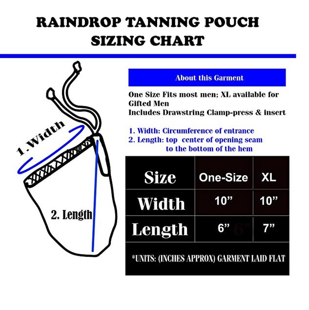 Raindrop Male Tanning Cover for Mens
