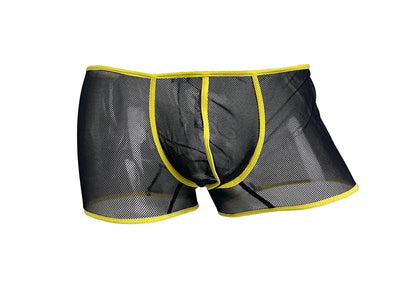 Rave Black Mens Mesh Trunk Underwear with contrast - BLOWOUT SALE!