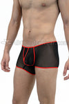 Rave Black Mens Mesh Trunk Underwear with contrast - BLOWOUT SALE!