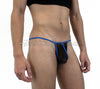 Rave Black Mesh Contrast Men's G-String - BLOWOUT SALE!