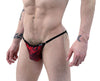 Red Black Cappuccino Stripes String Brief Underwear by NDS Wear - BLOWOUT SALE!