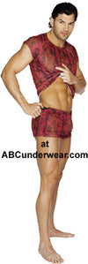 Red Snake Raglan Tee Large-Male Power-ABC Underwear