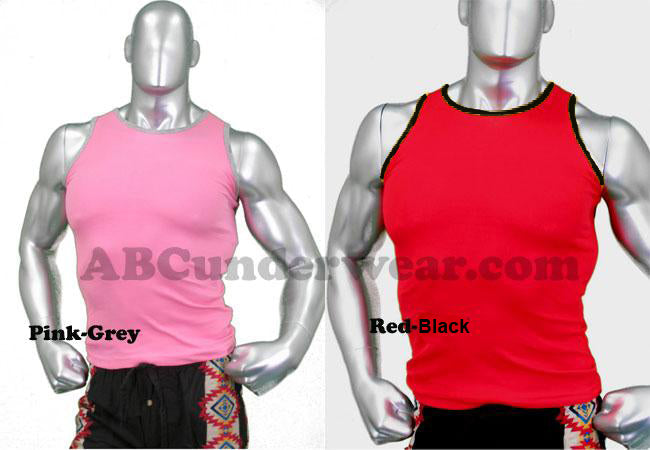 Robbie Contrast Mens Tank Top - Closeout