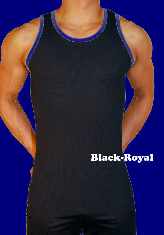 Robbie Contrast Mens Tank Top - Closeout