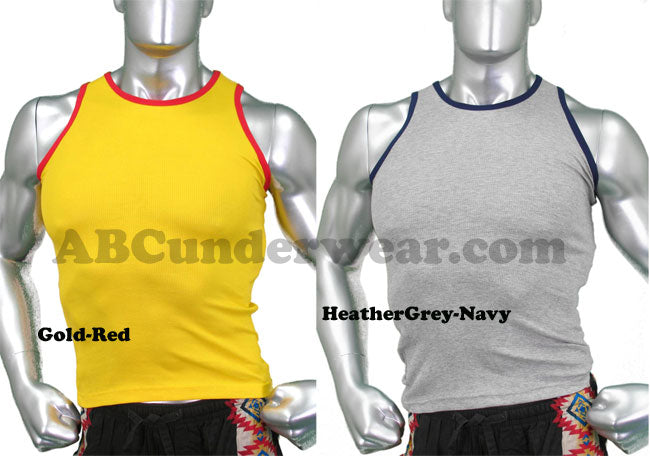 Robbie Contrast Mens Tank Top - Closeout
