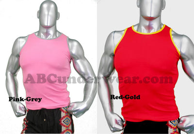 Robbie Contrast Mens Tank Top - Closeout-Jocko-ABC Underwear