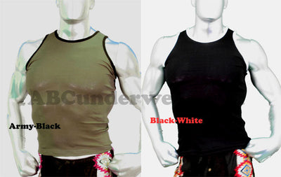 Robbie Contrast Mens Tank Top - Closeout-Jocko-ABC Underwear