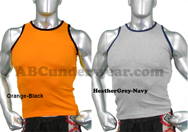 Robbie Contrast Mens Tank Top - Closeout