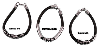 Rubber & Metal Bracelet-ABCunderwear.com-ABC Underwear
