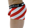 Santa Candy Cane Stripe Boxer Brief By NDSwear®-NDS Wear-ABC Underwear