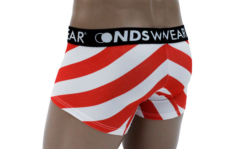 Men Candy Cane Bikini Breifs Underwear Christmas Holiday Cosplay Lingerie  Pantie
