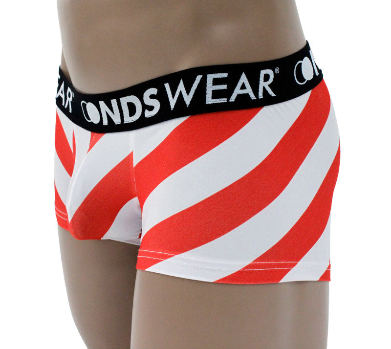 Santa Candy Cane Stripe Boxer Brief By NDSwear® - ABC Underwear