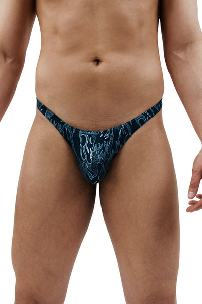 Sexy Black Flame Mens Bikini Brief-NDS Wear-ABC Underwear