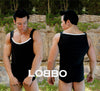 Sexy Contrast Square Mens Tank Top By Lobbo - BLOWOUT SALE!