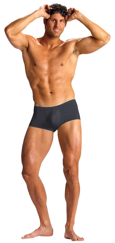 Sexy Euro Square Cut Swim Trunk Boxer with C-Ring by Neptio