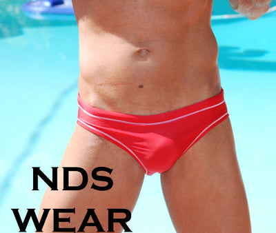Sexy Mens Contrast Bikini Swimsuit -Closeout-nds wear-ABC Underwear