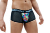 Sexy Sheer Black Mens Boxer Brief with Diamond Pouch - BLOWOUT SALE!