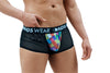 Sexy Sheer Black Mens Boxer Brief with Diamond Pouch - BLOWOUT SALE!