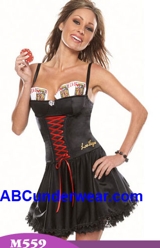 Sexy Women's Poker Dealer Costume
