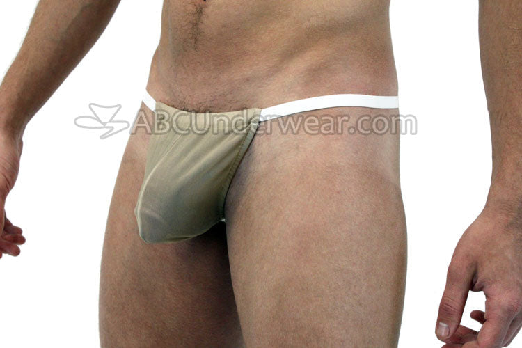 Sheer Flesh Tone Men's G-String for the Fashion-forward Individual