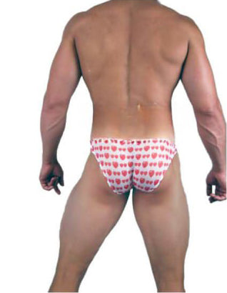 Sheer Heart Mens Bikini Lingerie - BLOWOUT SALE!