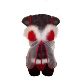 Sheer Holiday Baby Doll Set