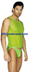Sheer Neon Tank Top-Male Power-ABC Underwear