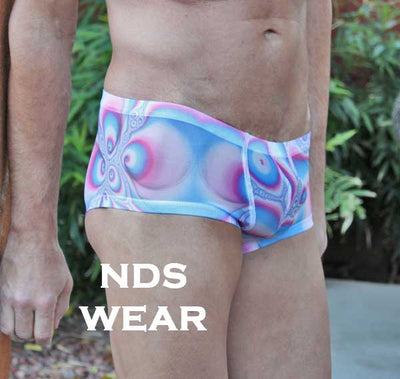 Sheer Rainbow Swirl Short-ABC Underwear-ABC Underwear