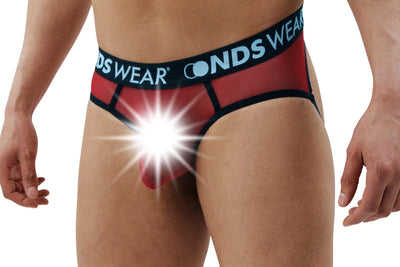 Sheer Red Men's Jock String Thong - BLOWOUT SALE!