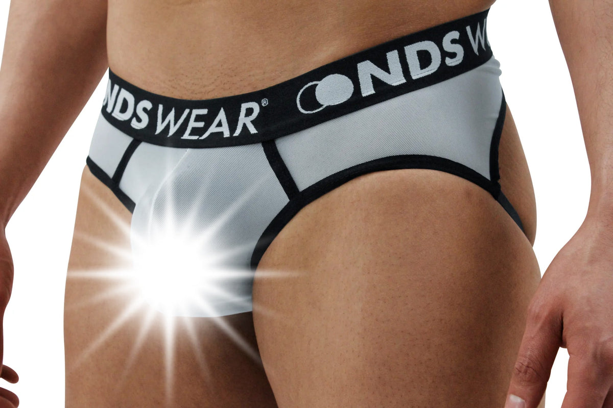 thumbnail image 2 of Iiniim Mens Mesh See Through Wetlook Stretchy Open Back Gay Panties Jockstrap Bikini G String Thong 2 of 11