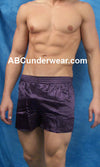 Silk Lounge Boxer - Small-Purple-ABC Underwear-ABC Underwear