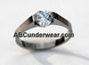 Solitaire Heart Stainless Steel Ring-ABC Underwear-ABC Underwear