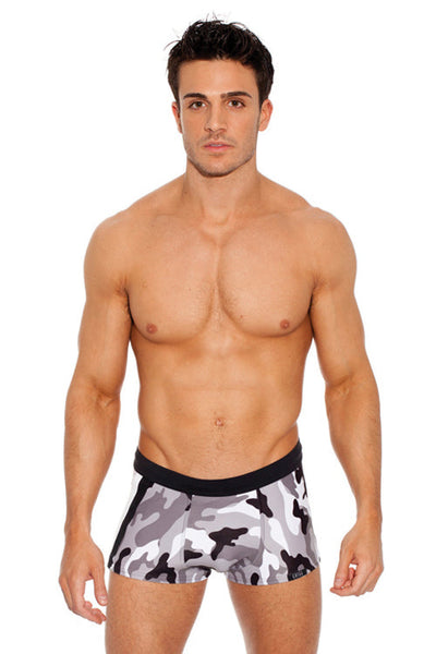 Solstice Gray Camo Swim Trunk by Gregg Homme - Closeout-Gregg Homme-ABC Underwear